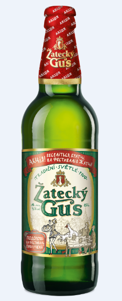 Пиво Zatecky Gus теперь в новой бутылке