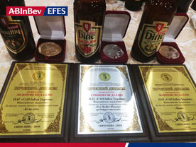AB InBev Efes получает 14 наград за качество продукции
